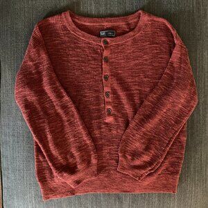 Gap Lightweight Henley Sweater Size Small